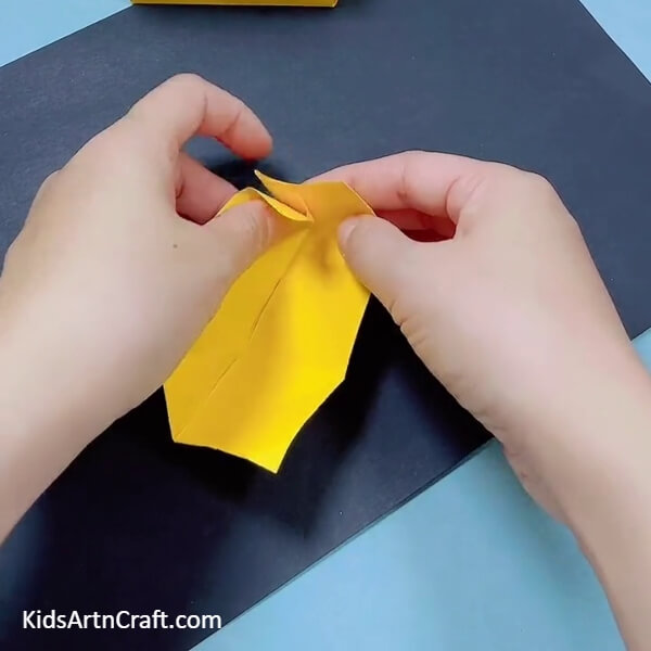 Making An Opened-End Triangular Box- Instructions to Make a Paper Bulldozer Craft for Kids 