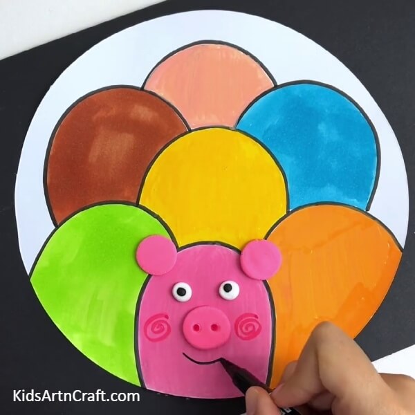 Making A Smile Of Pig- Helping Kids Create Cheerful Animal Artworks 