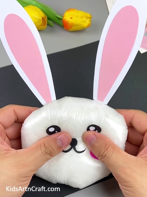 Squishing The Bunny-An Easy Tutorial For Newbies On Crafting A Soft Cotton Stuffed Rabbit Doll