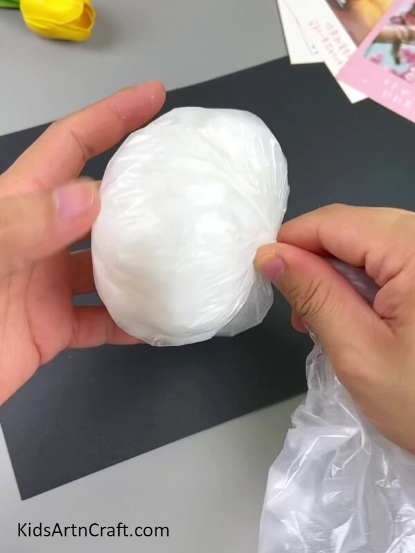 Twisting The Polythene End-A Guide For Novices On Making A Fluffy Rabbit Toy Out Of Cotton