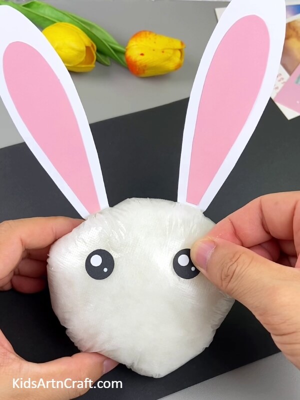 Making Eyes Of The Rabbit- A Step By Step Guide For Newbies To Create A Cuddly Cotton Filled Rabbit Toy