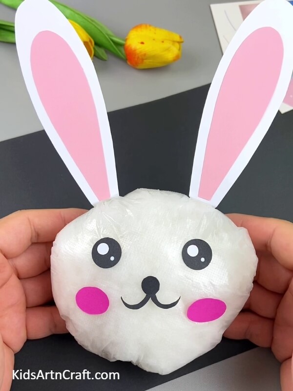 This Is The Final Look Of Your Bunny Face Toy Craft!-An Instructive Guide On How To Create A Simple Soft Rabbit Doll For Novices 