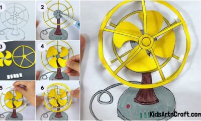 Electric Fan Paper Craft Idea For Beginners