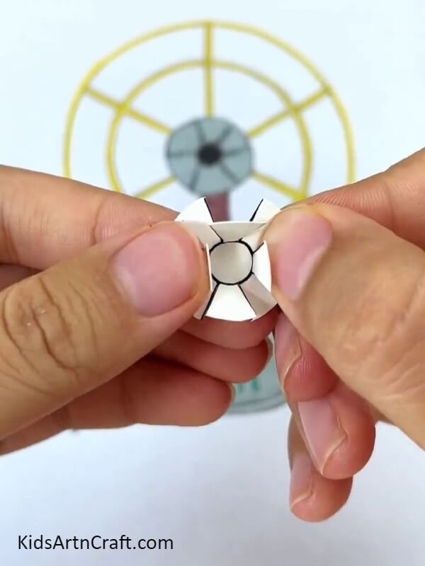 Bending The Circle Parts- Table Fan Paper Design Idea For Rookies 