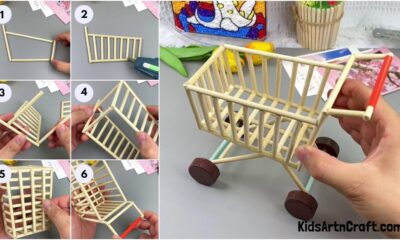 Ice Cream Stick Trolley Model Craft Tutorial For Beginners