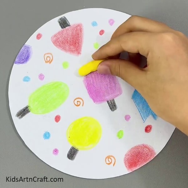 Making A Clay Roll- Summertime Ice Cream Drawing Instructions
