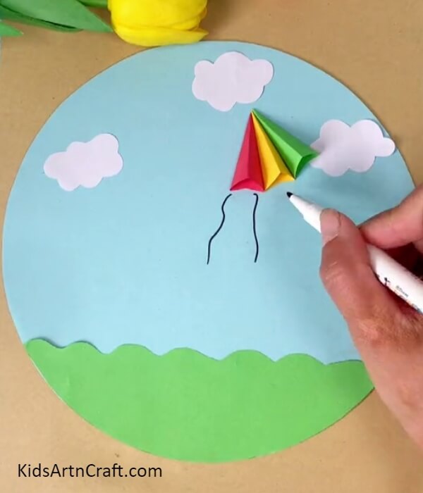 Detailing The Kite- Paper kite making - a tutorial for the younger generation. 