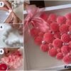Napkin Roses Heart Decor Frame Idea For Wall