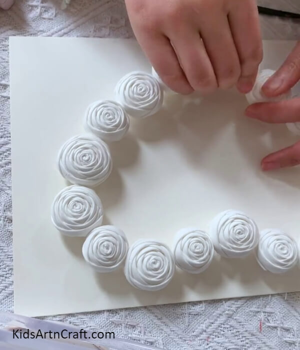 Making A Heart Shape From Roses-Tips for creating a framed wall art piece using napkin roses 