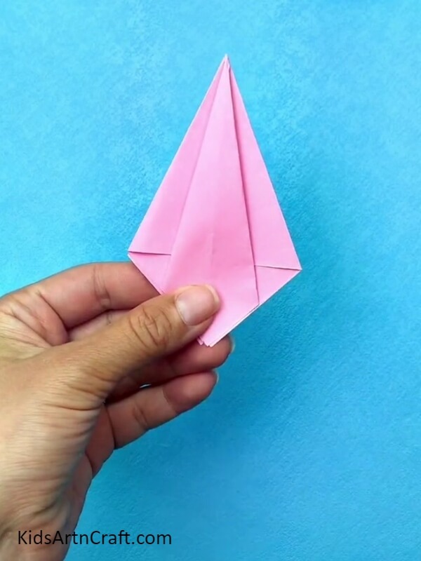 Making Smaller Kite Shape- Instructions for Crafting an Origami Ball Gown for Kids
