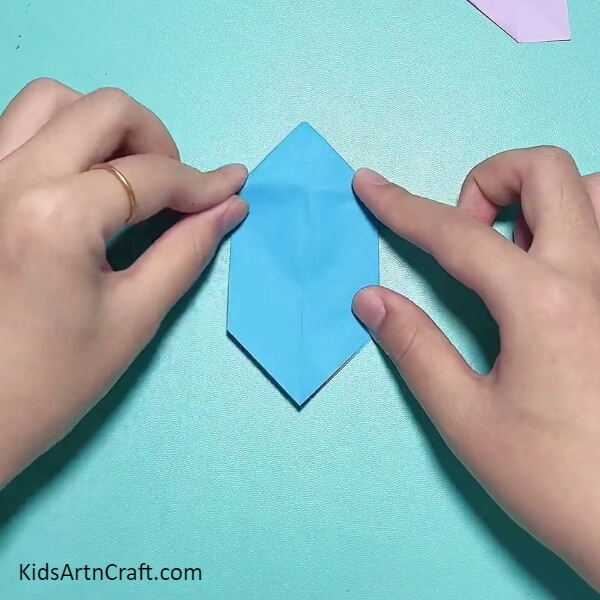Making A Diamond Shape-Origami Peppa Pig Bracelet - A Creative Paper Craft Idea