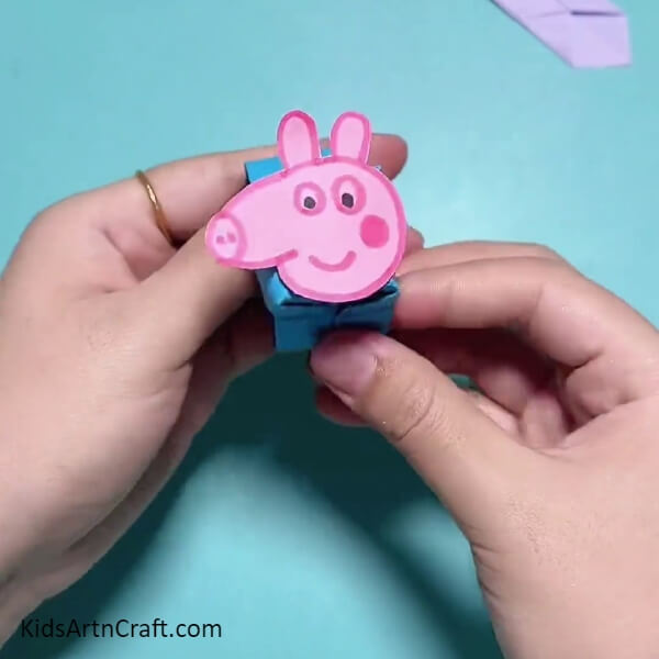 This Is The Final Look Of Your Peppa Pigg Band Watch!-An Origami Project to Make a Peppa Pig Wristwatch Band