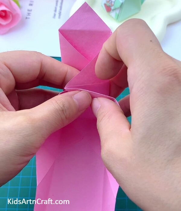 Making An Open-End Box- Assembling a Paper Origami Knapsack for Kids