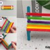 Easy Popsicle Stick Bench Craft Model For Kids