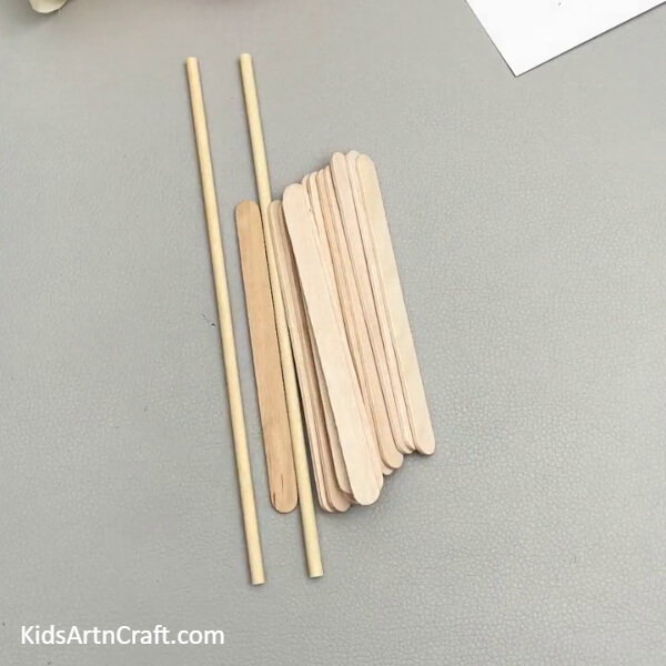 Taking Round And Popsicle Sticks- Putting together a Bunk Bed Model using Popsicle Sticks