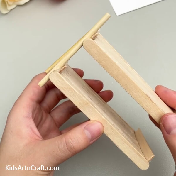 Making The Second Bed- Making a Bunk Bed Model with Popsicle Sticks