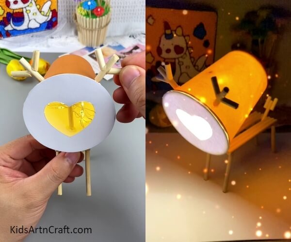 Your Deer-Shaped Light Lamp Is Ready- Designing a lamp in the shape of a deer for kids.