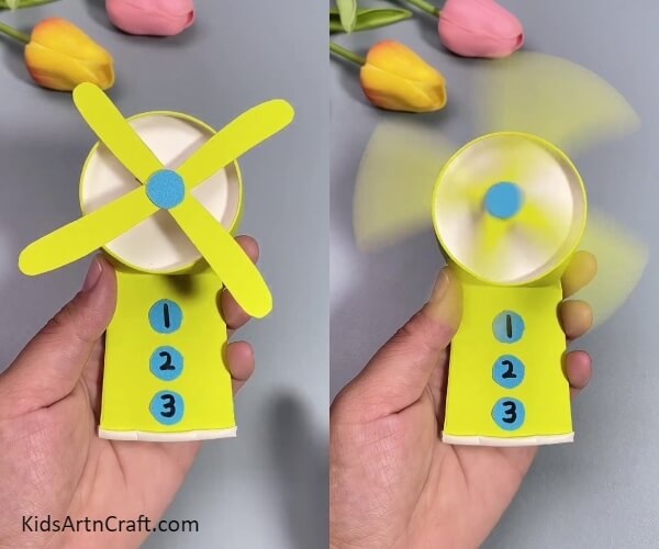 Your Paper Cup Fan Is Ready To Roll- Directions For Building A Fan Out Of Reused Paper Cups With Kids