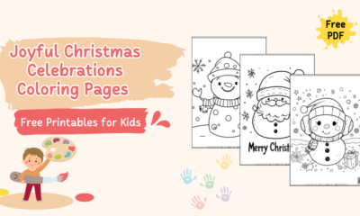 Joyful Christmas Celebrations Coloring Pages For Kids