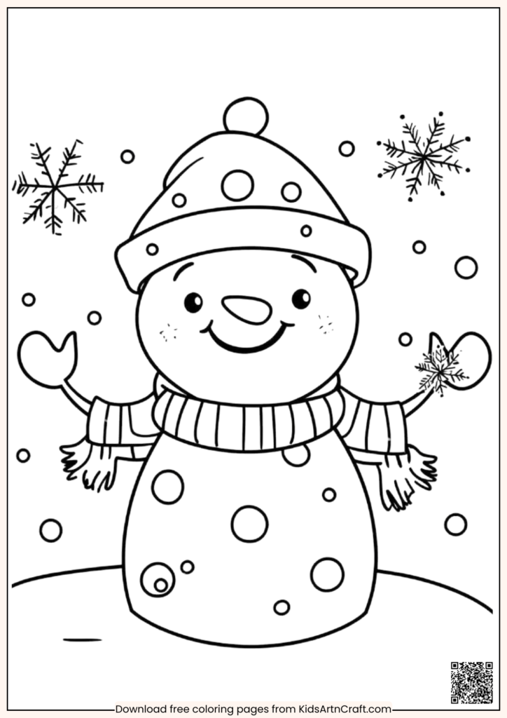 Joyful Christmas Celebrations Coloring Pages For Kids - Kids Art & Craft