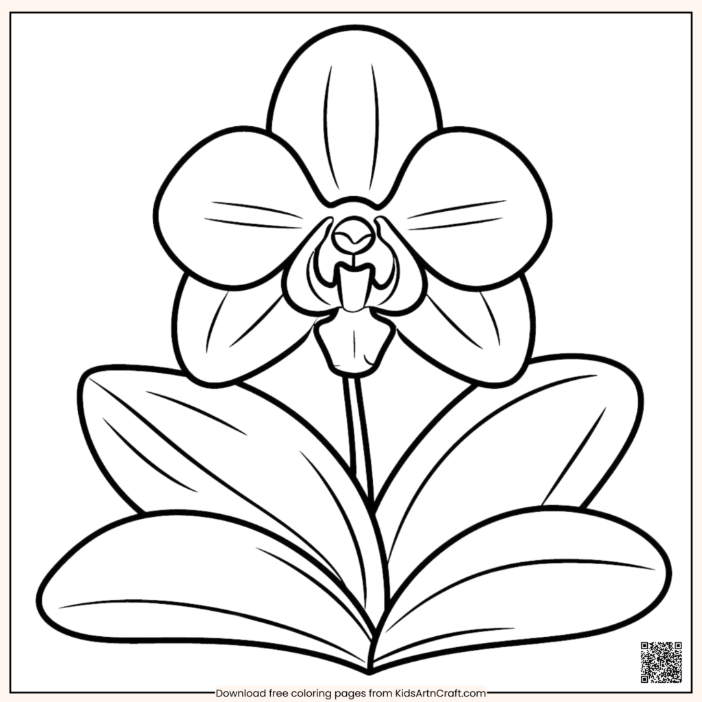 Creative Flower Coloring Pages For Kids - Free to Print - Kids Art & Craft