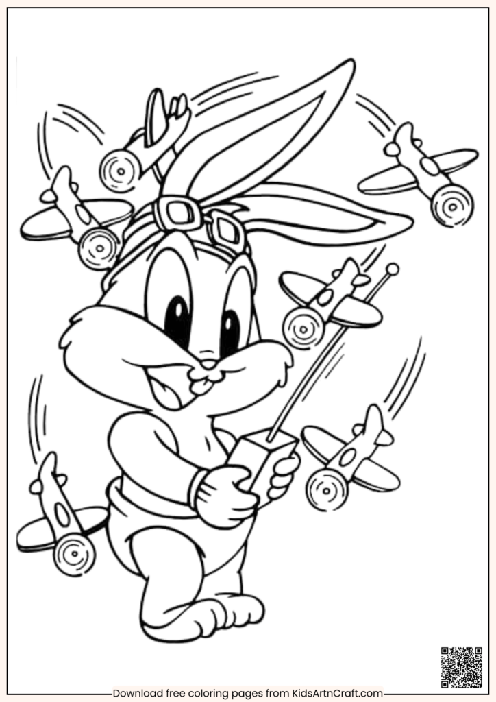 Creative Cartoon Character Coloring Pages Worksheet For Kids - Kids Art ...