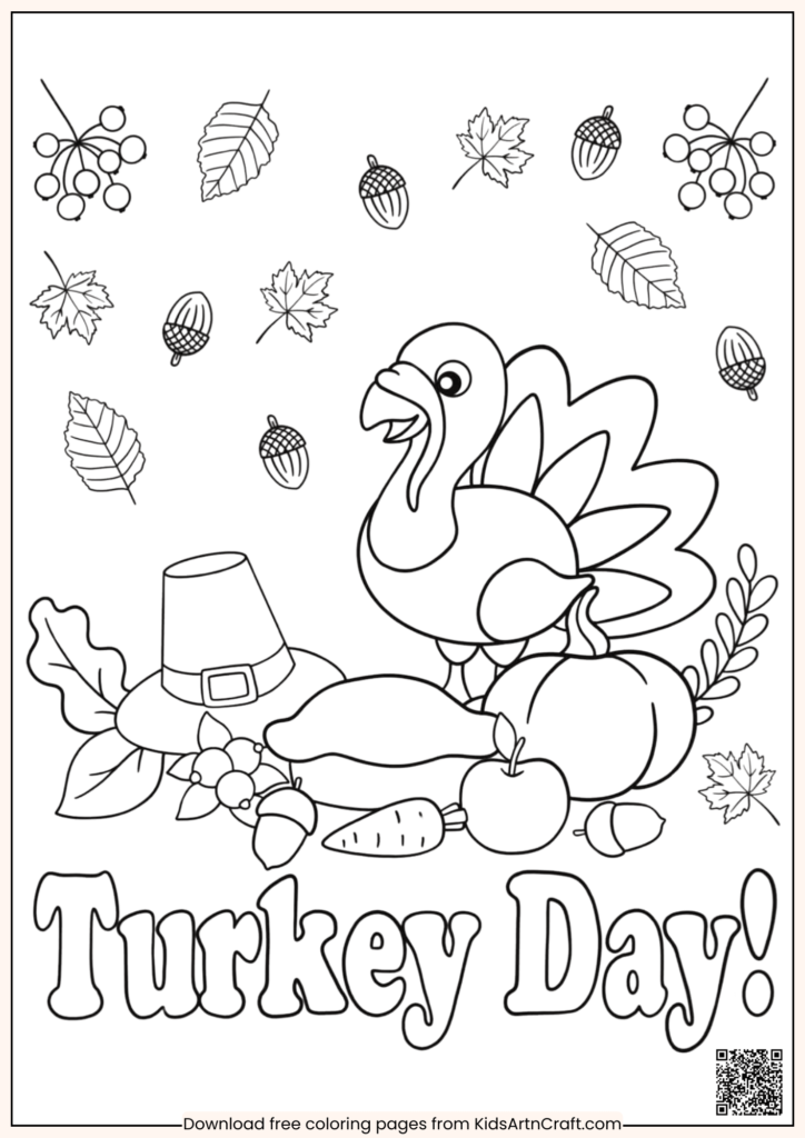 Thanksgiving-Themed Coloring Fun for Kids - Free Printable Sheets ...