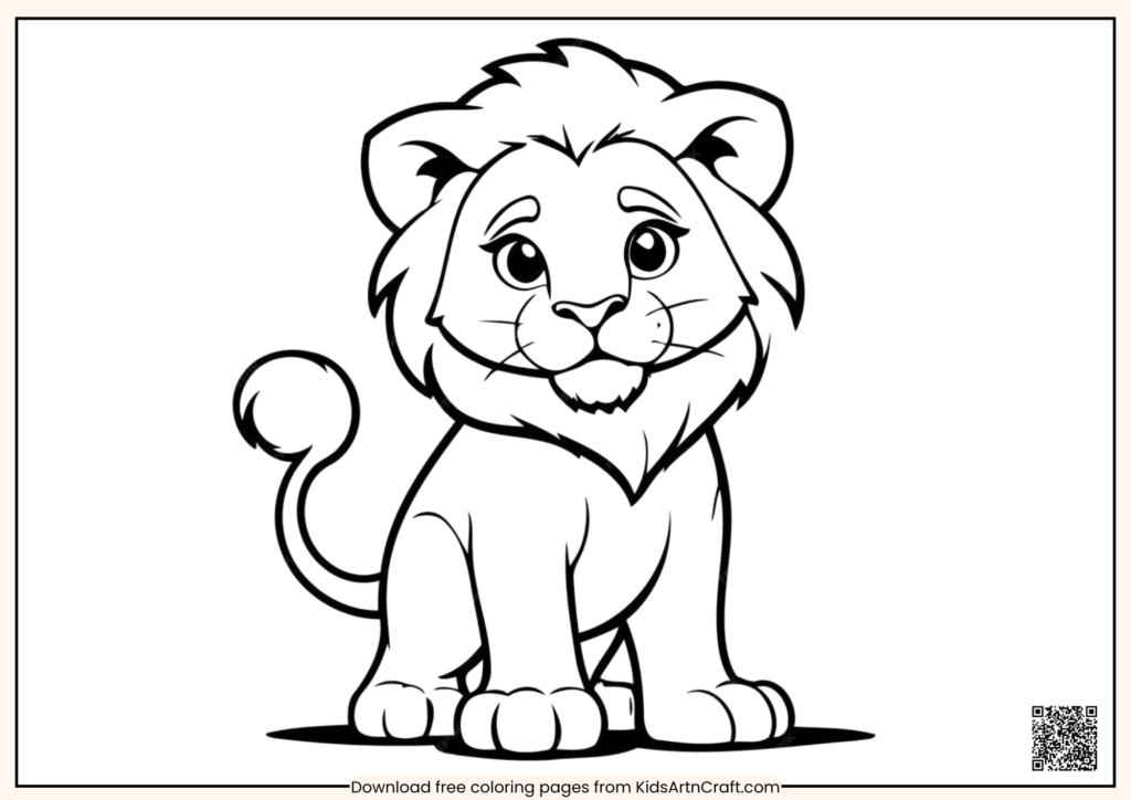 Animal Coloring Pages For Kids - Free Printable Worksheets - Kids Art ...