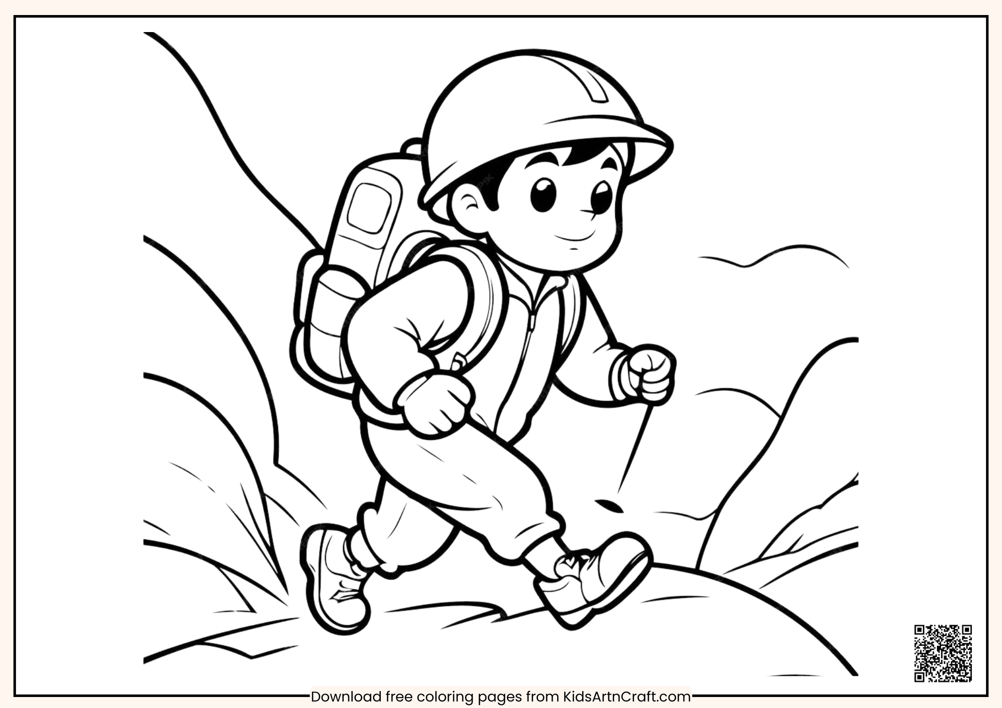 Boys & Girls Themed Coloring Page for Little Artists