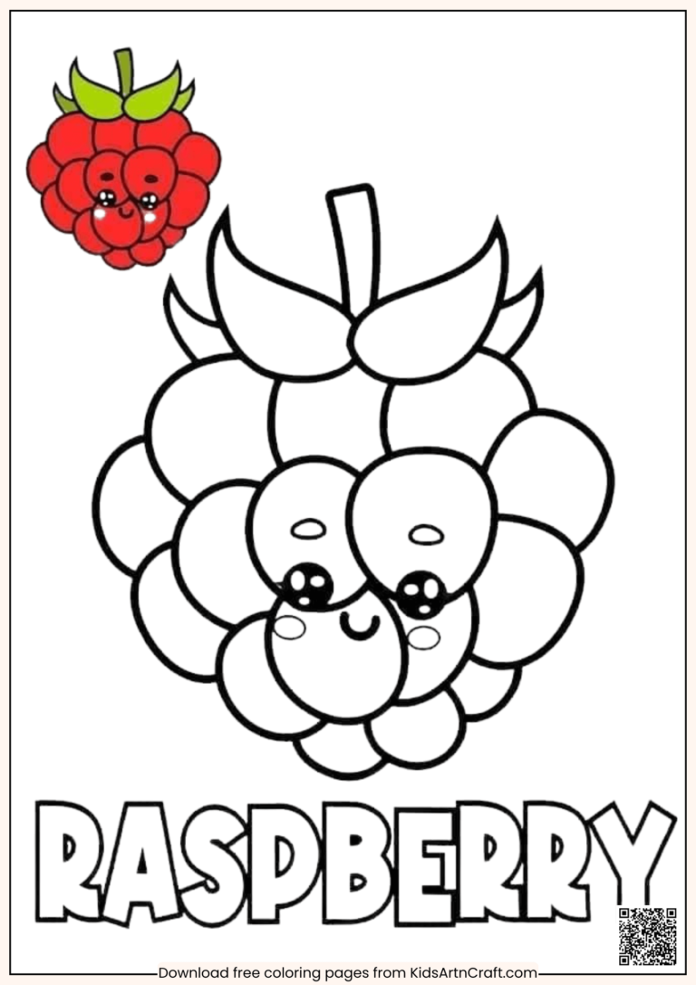 Fun and Amazing Fruit Coloring Pages for Kids - Kids Art & Craft