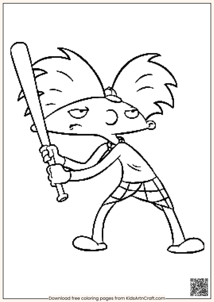 Cartoon Character Coloring Pages Worksheet For Kids - Kids Art & Craft