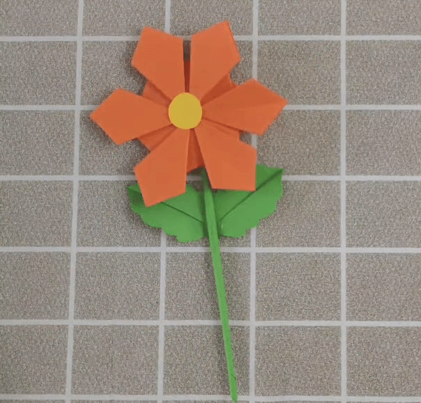 Easy Paper Flower Craft For Kids