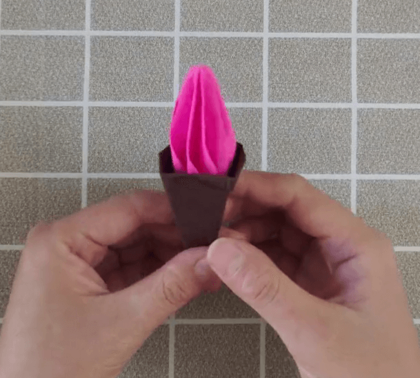 Simple Paper Ice Cream Cone Craft For Kids