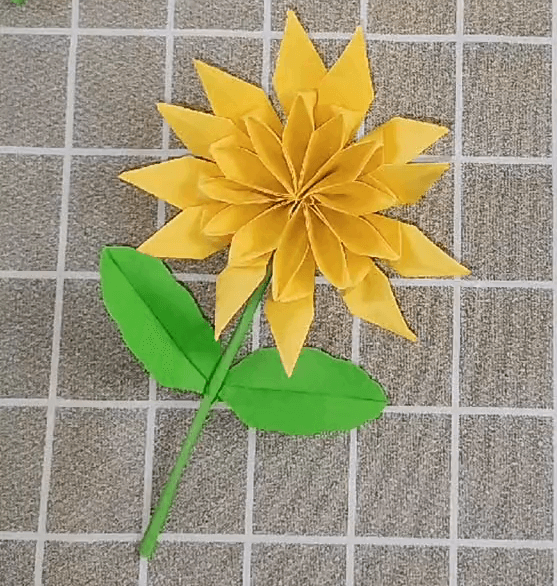 Sun Flower Paper Craft For Kids