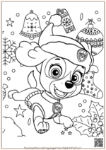 Creative Paw Patrol Christmas Coloring Pages For Kids - Kids Art & Craft