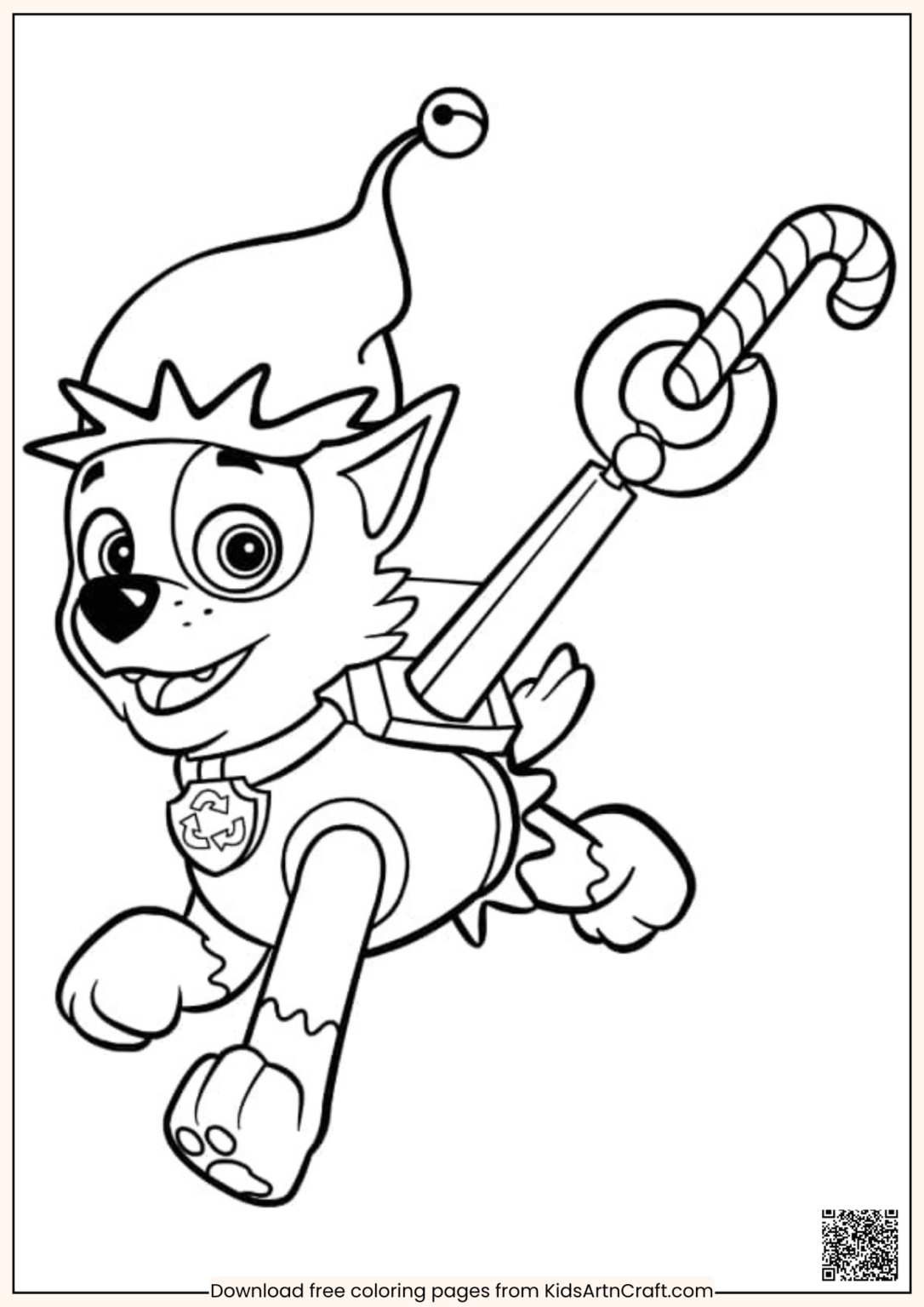 Creative Paw Patrol Christmas Coloring Pages For Kids - Kids Art & Craft