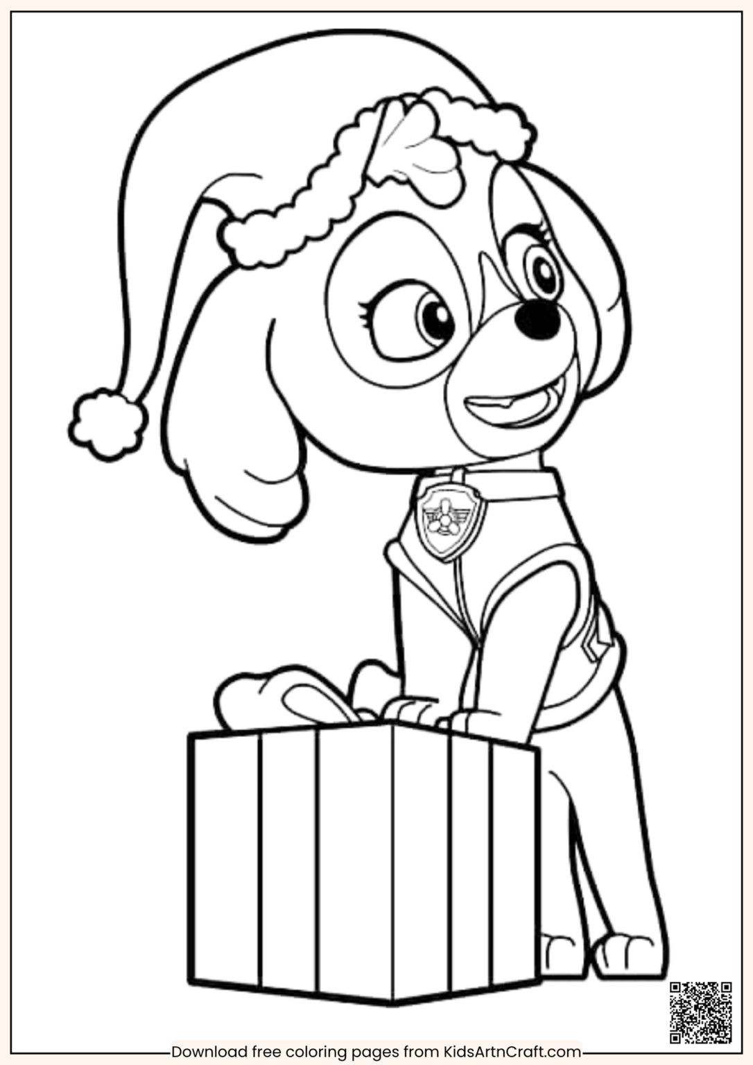 Creative Paw Patrol Christmas Coloring Pages For Kids - Kids Art & Craft