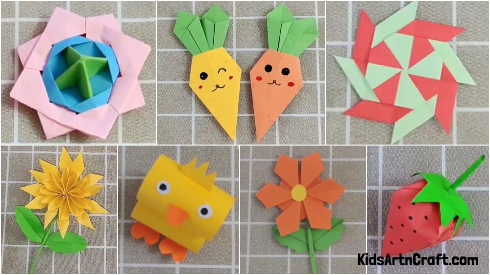 Easy Origami Paper Crafts For Kids