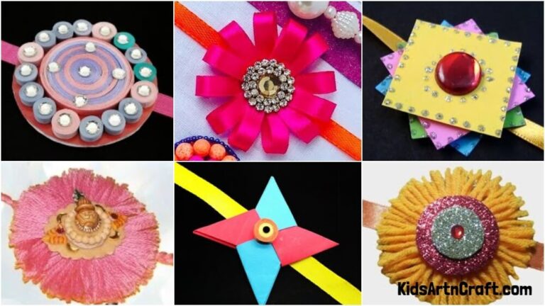 Easy Rakhi Making Ideas for Kids - Raksha Bandhan Crafts - Kids Art & Craft