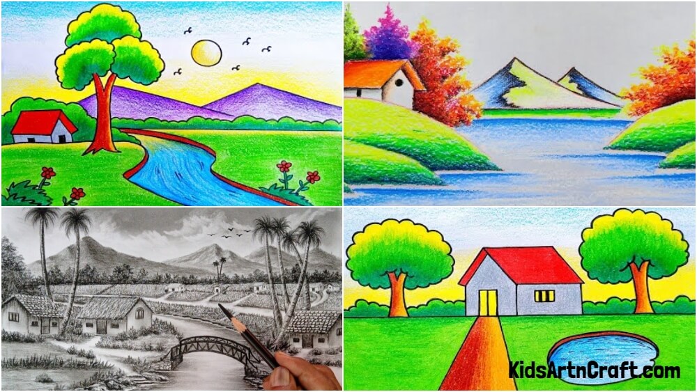 Nature Beauty Drawing Nature Beauty Drawing