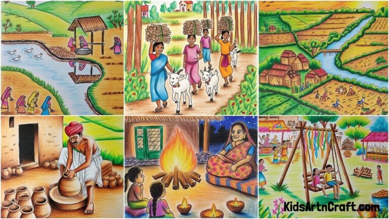 Creative Drawing Art Project Ideas for School Students - Kids Art & Craft