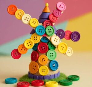Beautiful Button Craft Ideas for Kids - Kids Art & Craft