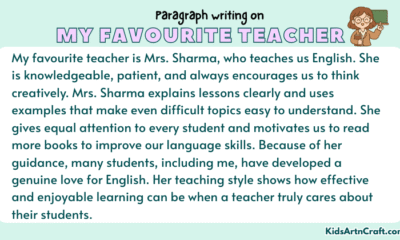 Paragraph on My Favourite Teacher