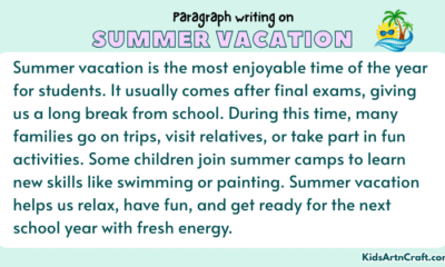 Paragraph on Summer Vacation
