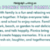 Paragraph on A Picnic with Family