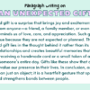 Paragraph on An Unexpected Gift