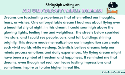 Paragraph on An Unforgettable Dream