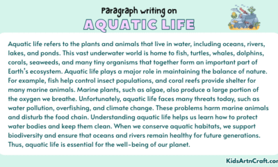 Paragraph on Aquatic Life