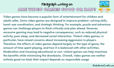 Paragraph on Are Video Games Good or Bad?