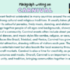 Paragraph on Carnival